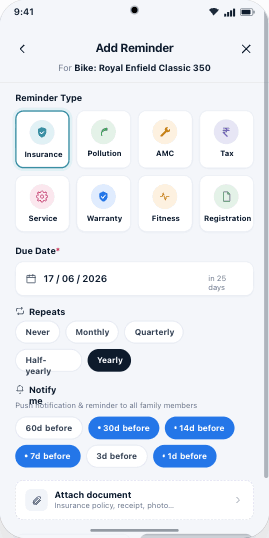 Add a reminder on Android