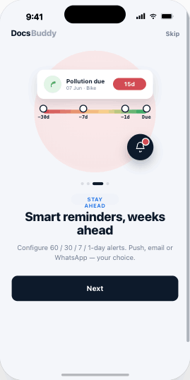 Smart reminders on iPhone